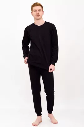 Нательное белье мужское с начесом черный последний размер
