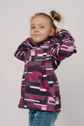 Куртка детская В19044 бордо геометрия последний размер
