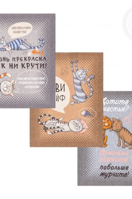 Набор полотенец из рогожки "Кошачьи тайны" 2Н_ПКР.45.60 45*60 2Н_ПКР.45.60