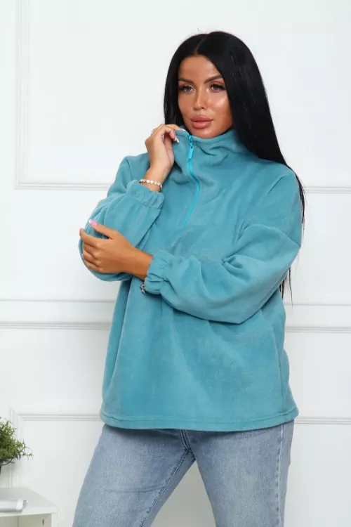 Толстовка 11175 бирюзовый последний размер