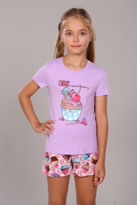 Пижама для девочки Кексы арт. ПД-009-027