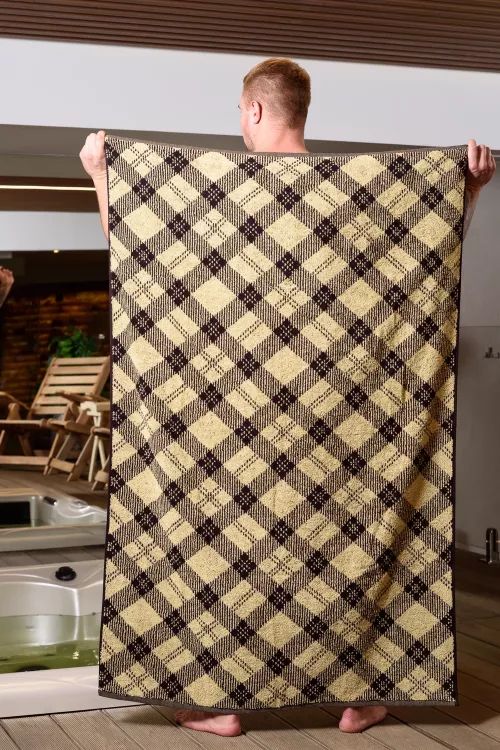 Полотенце махровое Шотландка