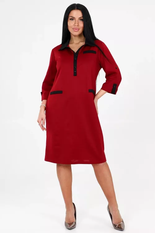 Платье женское 628480 бордо последний размер