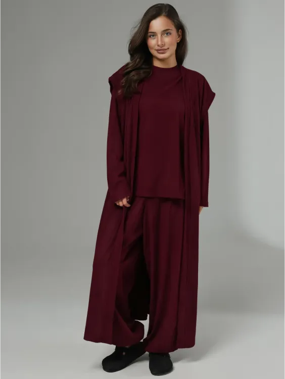 Костюм женский с брюками 653401, кашемир лапша, размеры 48-62