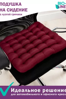 Подушка на стул Bio-Line с гречневой лузгой PSG25