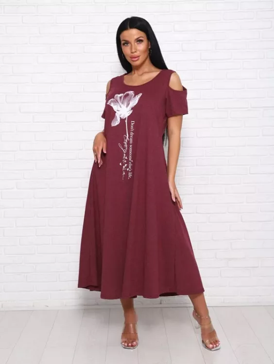 Платье Эмили- Бордо