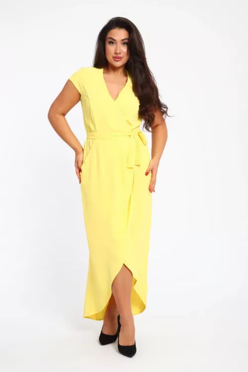 Платье 31867 желтый последний размер