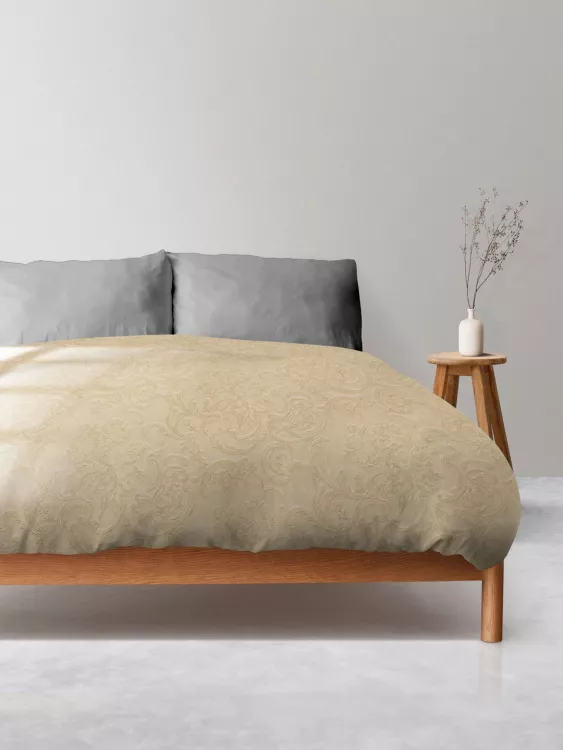 Пододеяльник Микрофибра Узор - Сливочный