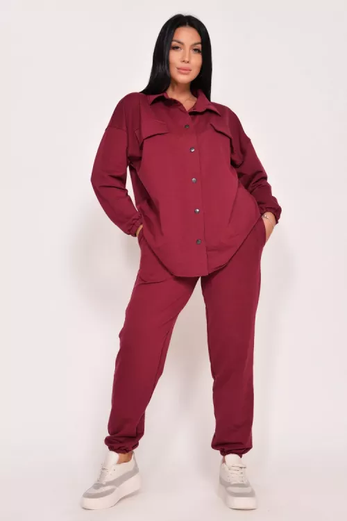 Костюм Л02902 бордовый последний размер
