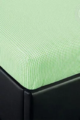 Простыня на резинке "Клетка (зеленый)" 250 60*120*10 250