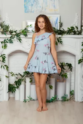 Сарафан детский 5113 голубой последний размер