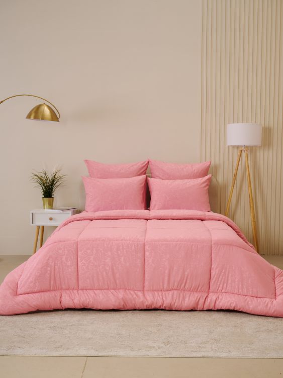 Одеяло всесезонное Микрофибра Узор - Розовое