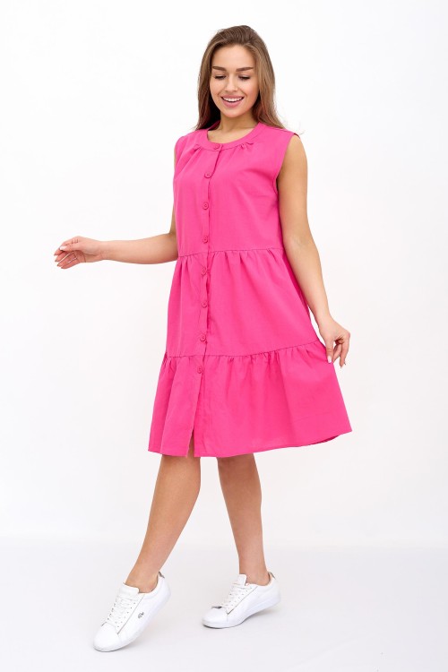 Платье колокольчик (розовый)
