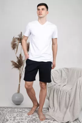 Шм-01 НСД Шорты мужские (футер) Темно-синий