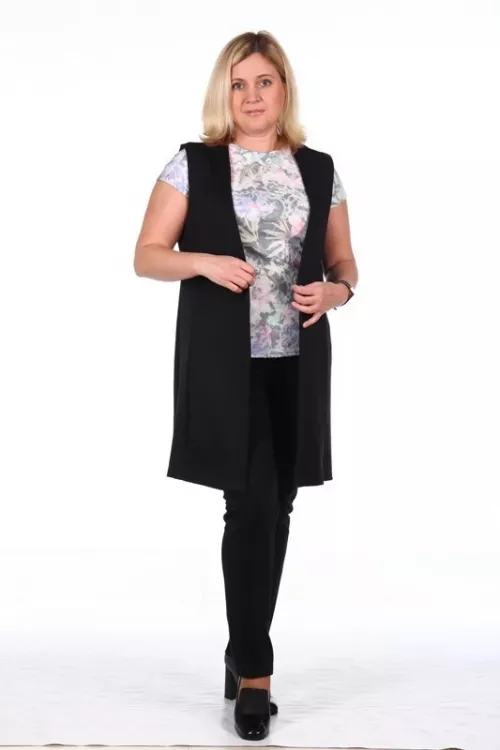 Жилет София-Ч черный последний размер