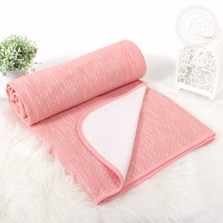 Одеяло-покрывало трикотажное Бусы розовые последний размер