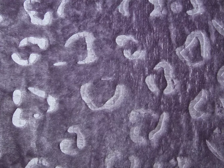 Ягуар(лиловый) плед велсофт