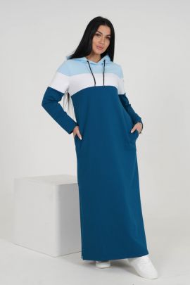 Платье Хадижа голубой последний размер