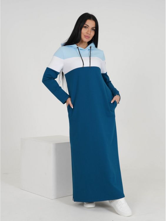 Платье Хадижа голубой последний размер