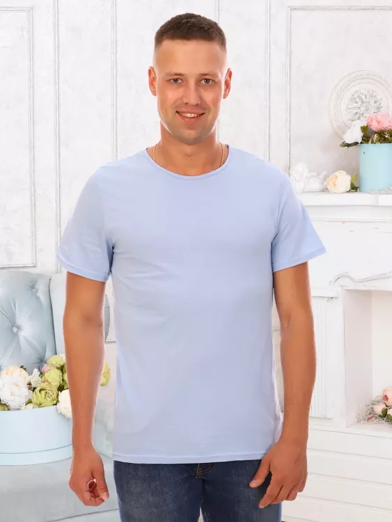 Марк (голубая) футболка мужская