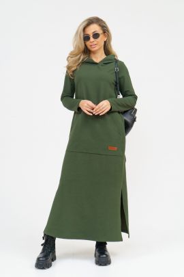 Платье 865 хаки последний размер