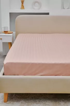 Простыня Микрофибра Страйп - Пудра