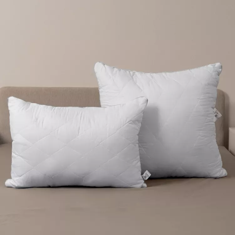 Подушка "Уют" микрофибра серебро