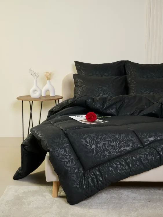 Одеяло всесезонное Relax Черный, микрофибра
