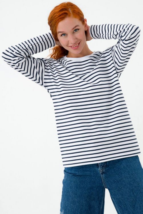 Лонгслив 0228-85 полоска последний размер