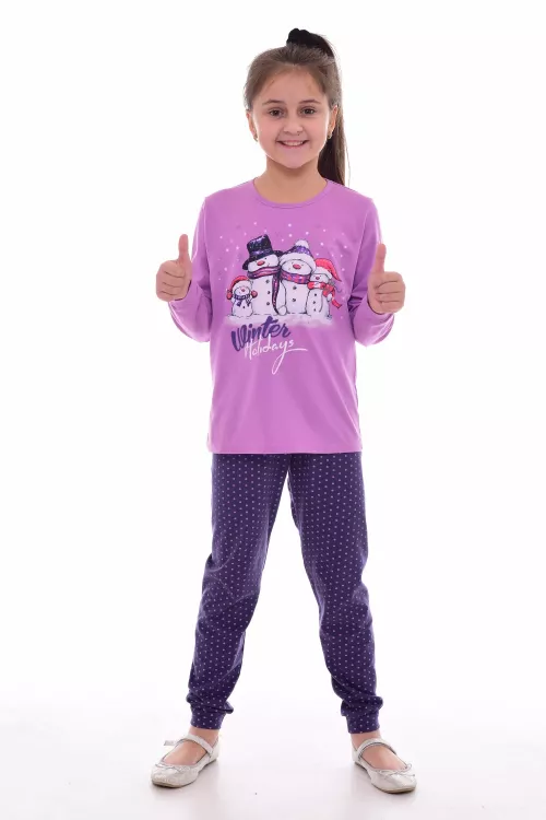 Пижама детская 7-250б (сирень)