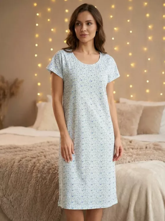 Ульяна(голубой) сорочка ночная