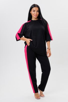 Костюм 678090 черный, фуксия последний размер