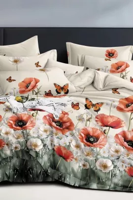 Постельное белье бязь люкс - Маки
