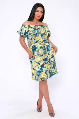 Платье 71070 зеленый последний размер