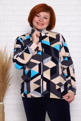 Толстовка 707 Т ромбы голубые последний размер