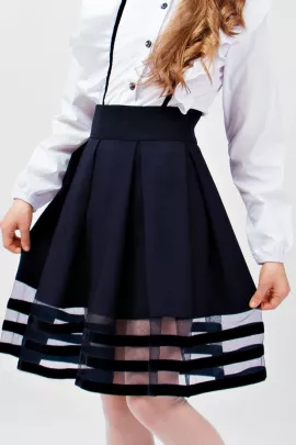 Юбка для девочки с бархатной отделкой 600 Ю