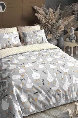 Гуси(серые) КПБ поплин подростковый