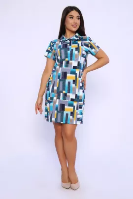 Платье 026 бирюза последний размер