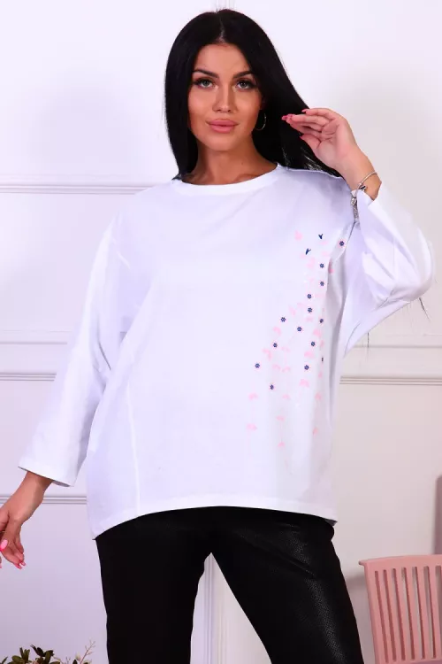Туника 4488 белый последний размер