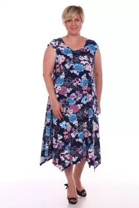 Платье П-8-2 ЦЧ цветы последний размер