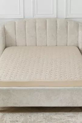 Наматрасник синтепон на рез. борт 20(беж) м/ф