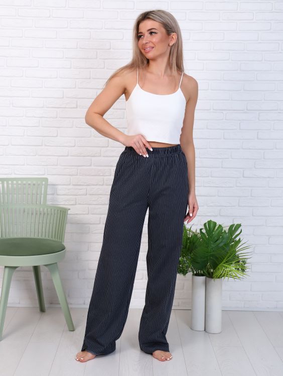 Брюки женские 8-044м (графит) Монстера