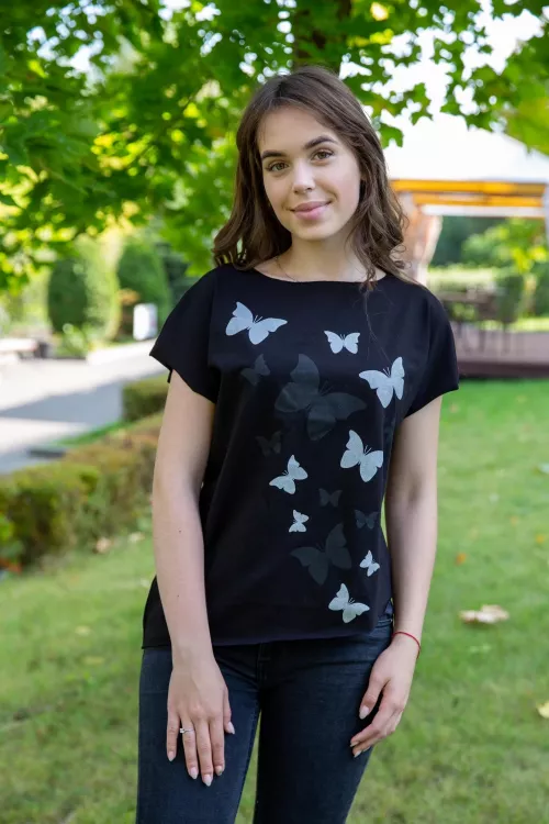 Футболка женская Бабочки  Арт. 2463