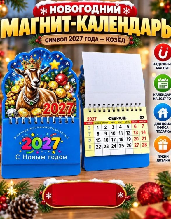 61232 Календарь магнит