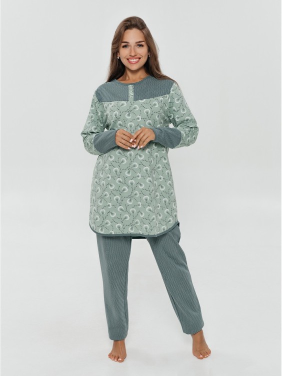 Лурдес пижама женская (зеленый)