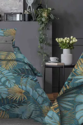 Тропики(бирюзовый) КПБ бязь