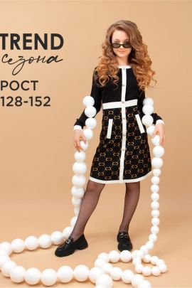 Платье для девочки вязанный трикотаж Соль&Перец SP50122