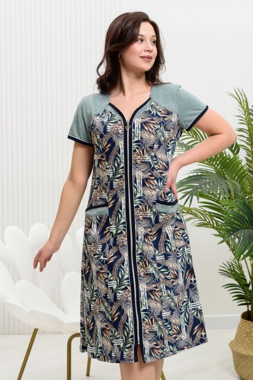 Халат 83339 синий последний размер