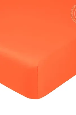 Простыня на резинке "Оранжевый" 835_гк 180*200*25 835_гк