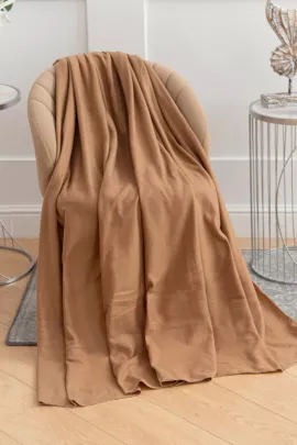 Моккачино(однотон) плед флис